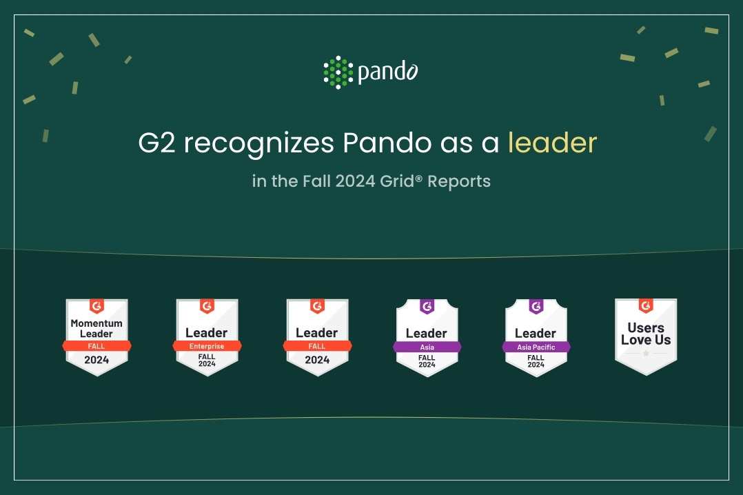 Pando named a Leader by G2 in the Grid® Report  Fall 2024 (2)