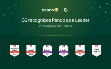 Pando named a Leader by G2 in the Grid® Report | Fall 2024