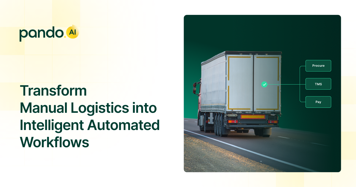 Pando Initiative Digitalize Supply Chain Execution with AI Agents for Logistics
