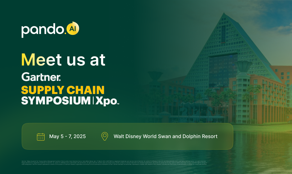 Pando to Showcase its AI Agents at Gartner® Supply Chain Symposium/Xpo™ 2025